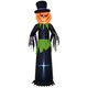 image 1 of Outsunny 8FT Tall Halloween Inflatable Pumpkin Ghost in A Hat, Blow-Up Outdoor Halloween Decoration with LED Lights for Lawn, Garden, Party