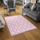 image 2 of Pink sublime boho chic summer design (Rug) Pink | XL: 160x230cm