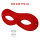 image 7 of Red Eye Mask on Elastic – Fancy Dress Accessory for Superheroes, Masquerade & Costume Parties Red | One Size