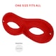 image 7 of Red Eye Mask on Elastic – Fancy Dress Accessory for Superheroes, Masquerade & Costume Parties | Red | One Size
