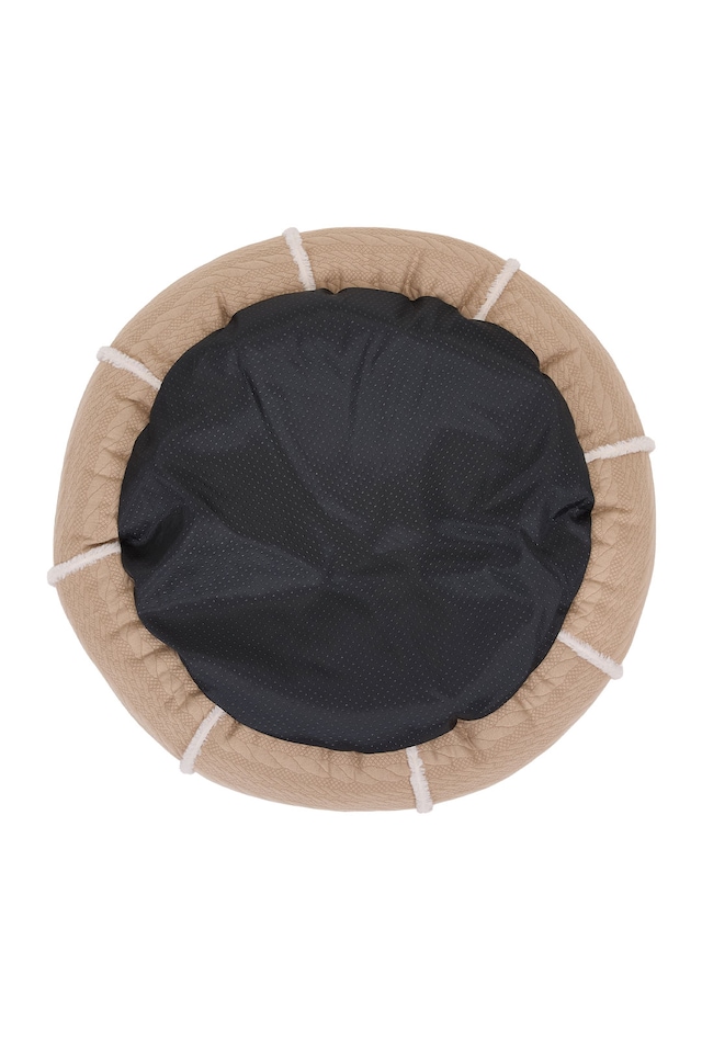 image 1 of Living and Home Pet Round Bolstered Bed for Cats & Dogs | Bronze | One Size