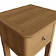 image 7 of Newark Ash 1 Drawer Telephone Table Brown