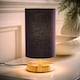 image 3 of ValueLights Francis Gold Touch Table Lamps Navy Shade | Gold