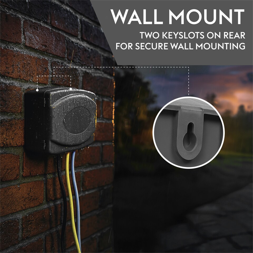 image 1 of Eagle Outdoor IP54 Rated Electrical Connection Box Black