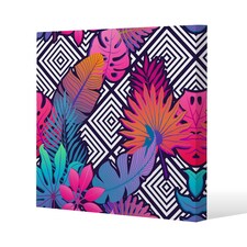 Tropical Geometric (Canvas Print) 61 x 61 x 4cm
