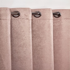 Metro Thermal Blackout Eyelet Curtains 116cm x 137cm Blush Pink Pink | Pink