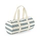 image 1 of Westford Mill Unisex Nautical Barrel Bag - Natural/Grey - One Size Cream | One Size