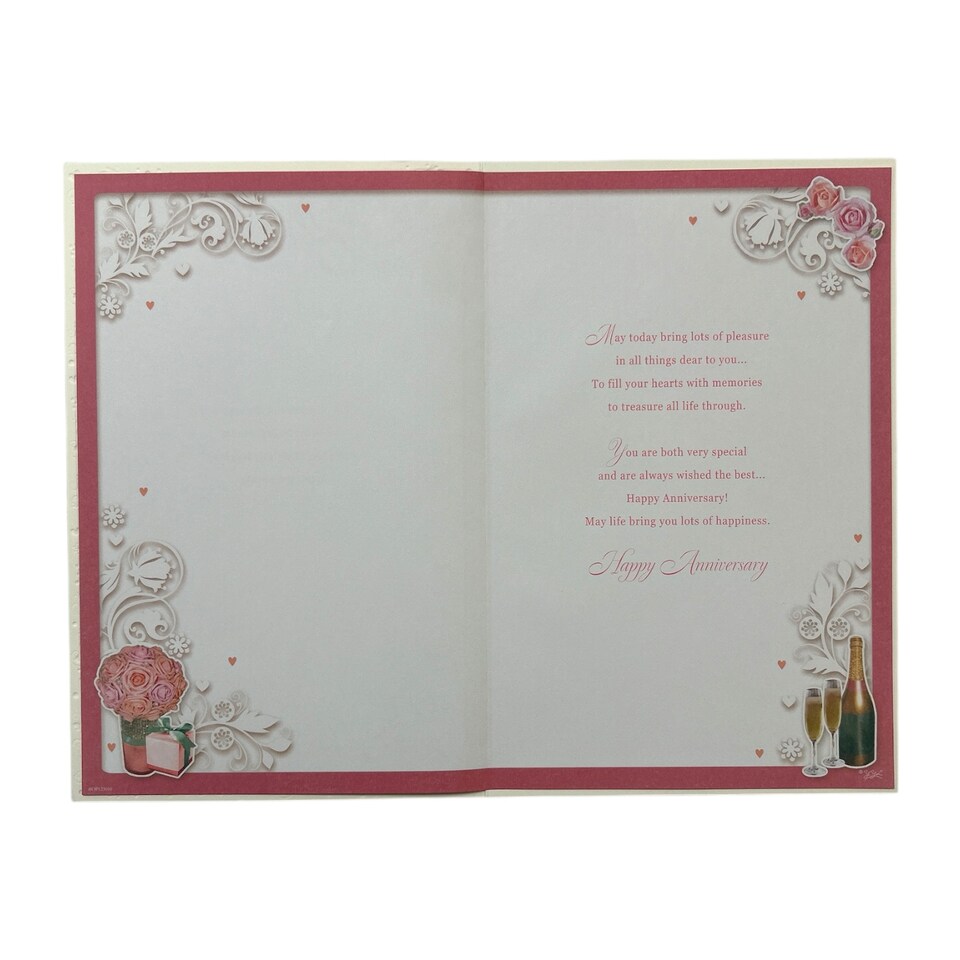 image 1 of Wishing You a Happy Anniversary With Best Wishes Opacity Card
