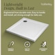 image 2 of 800mm Premium Square Shower Tray - White | White | White | 1