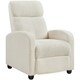 image 1 of Yaheetech  Boucle Recliner Sofa with Pocket Springs N/A | Ivory
