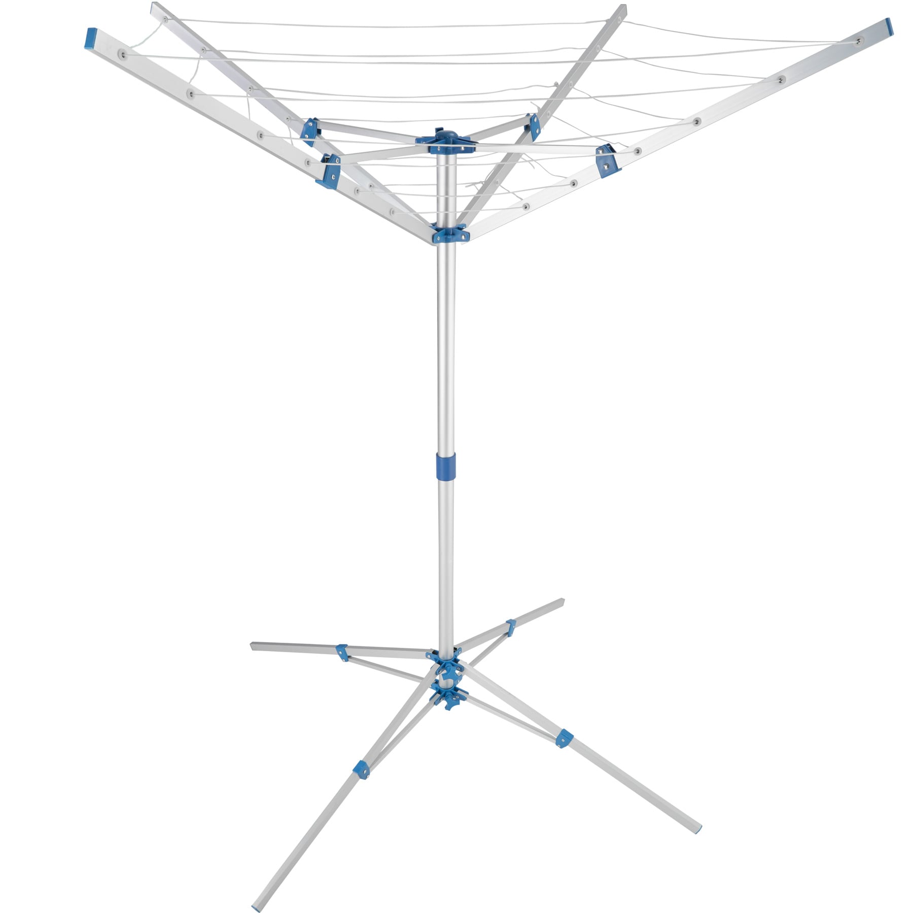 Portable aluminum clothes drying rack