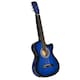 image 1 of HOMCOM 38 Inch Full Size Blue Classical Acoustic Electric Guitar Kids Guitar and Junior Guitar   Premium Gloss Finish w/Case - Blue