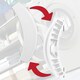 image 9 of SPARES2GO Door Handle for Bosch for Neff for Siemens Washing Machine 10009732 266751 641104 648581 (White)