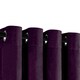 image 3 of Plum Purple Velvet Blackout Eyelet Curtains - 46x54 Inch Drop - Pair Purple