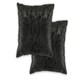 image 1 of Crushed Velvet Cushion Cover 43cm x 43cm Black | Black | Black