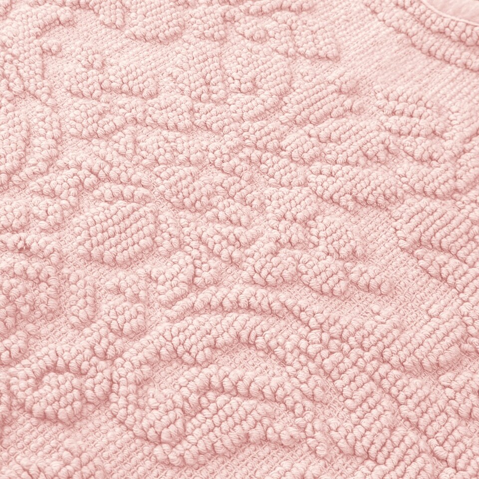 image 1 of Gracie Floral Jacquard Scalloped Bath Mat