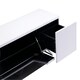 image 3 of Chromium TV-Stand with 1 Flap & 2 Drawers White White | White
