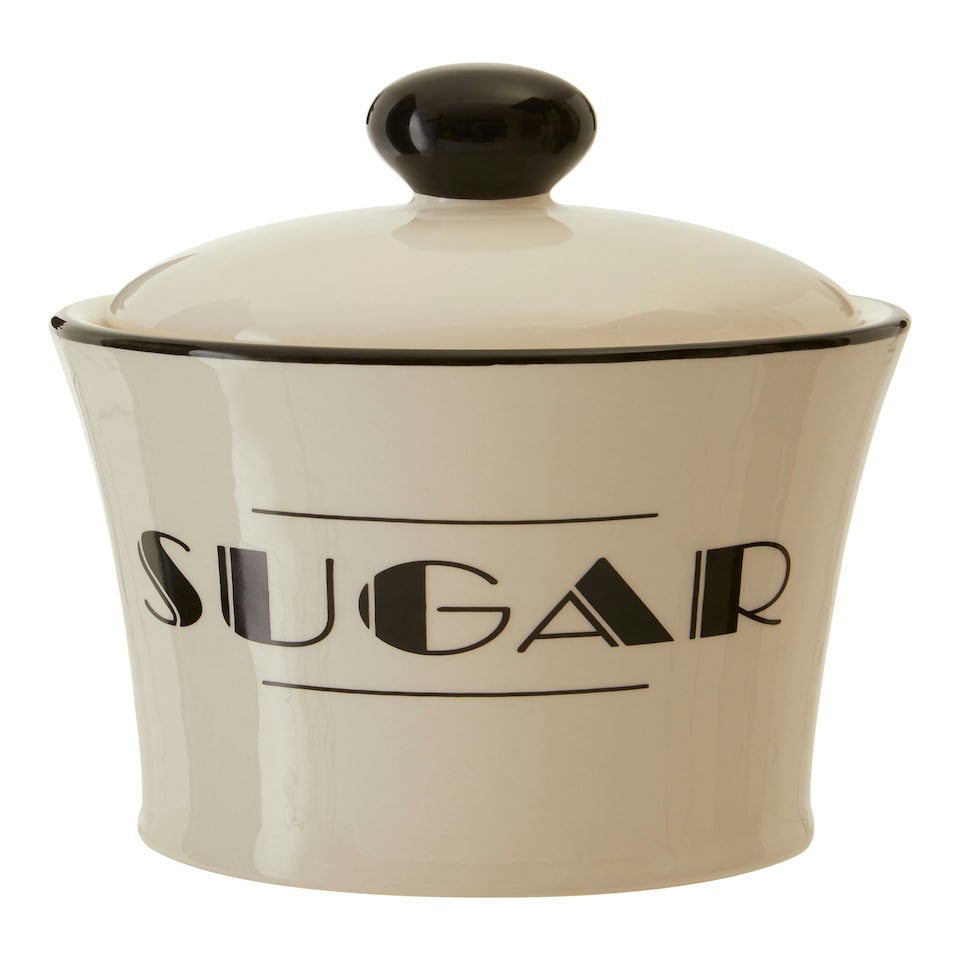 image 1 of Interiors By Premier Decorative Sugar Canister,Dolomite Kitchen Container With Domed Lid,Stylish Sugar Canister For Daily Use