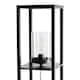 image 4 of Giles - Shelved Unit Floor Lamp with Glass Shade