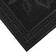 image 2 of JVLFoliage Rubber Scraper Doormat and Patio Mat Set, Black