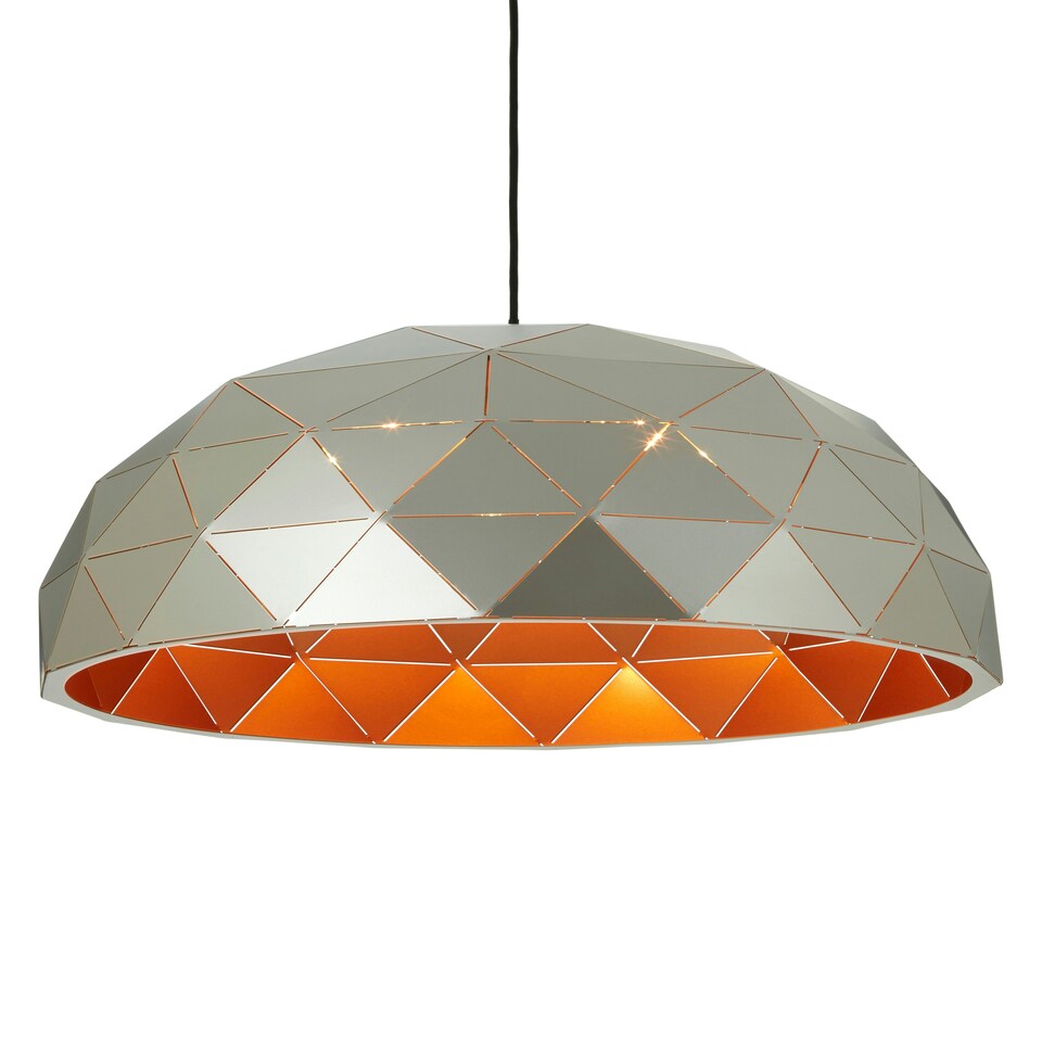 image 1 of Interiors by Premier Large Silver Dome Pendant Light