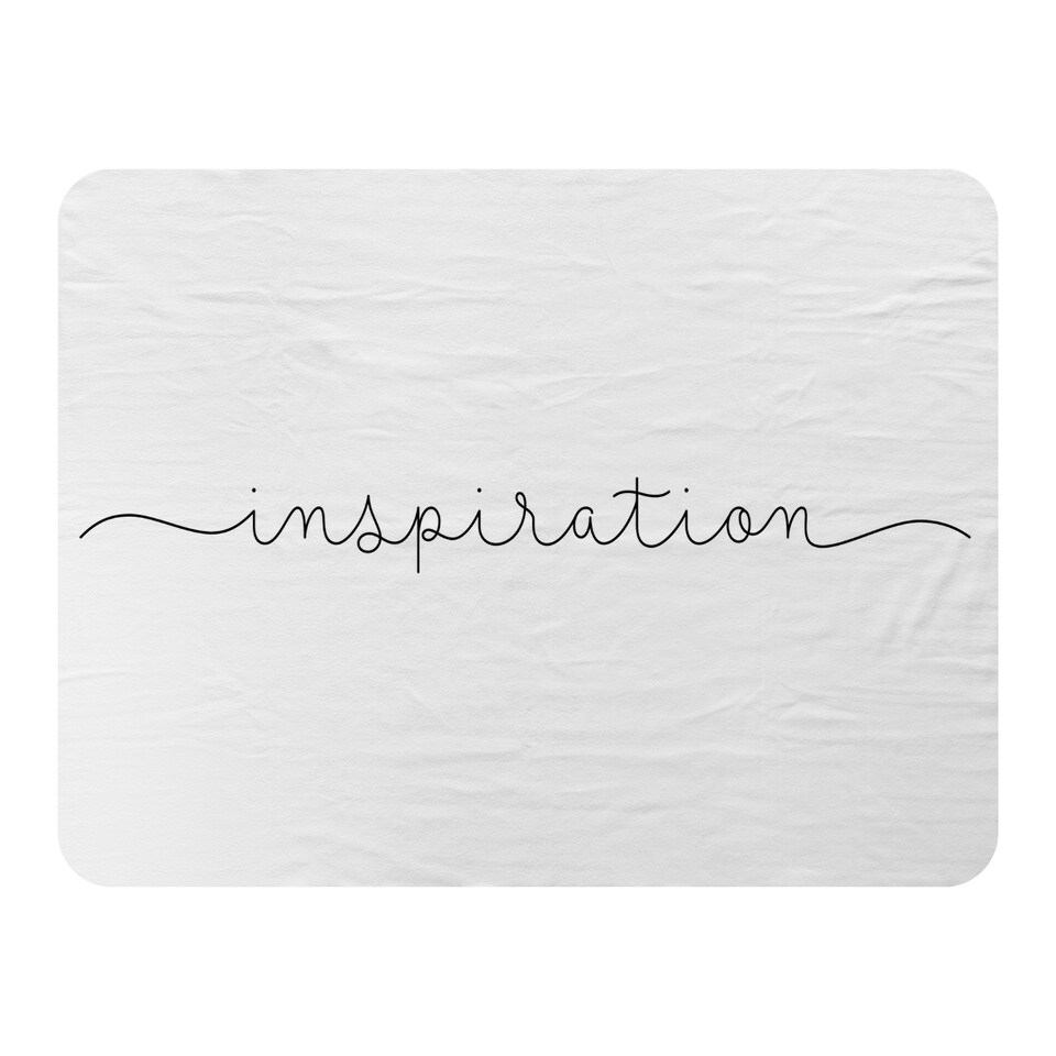 image 1 of Text Inspiration Designer Blanket | Multi