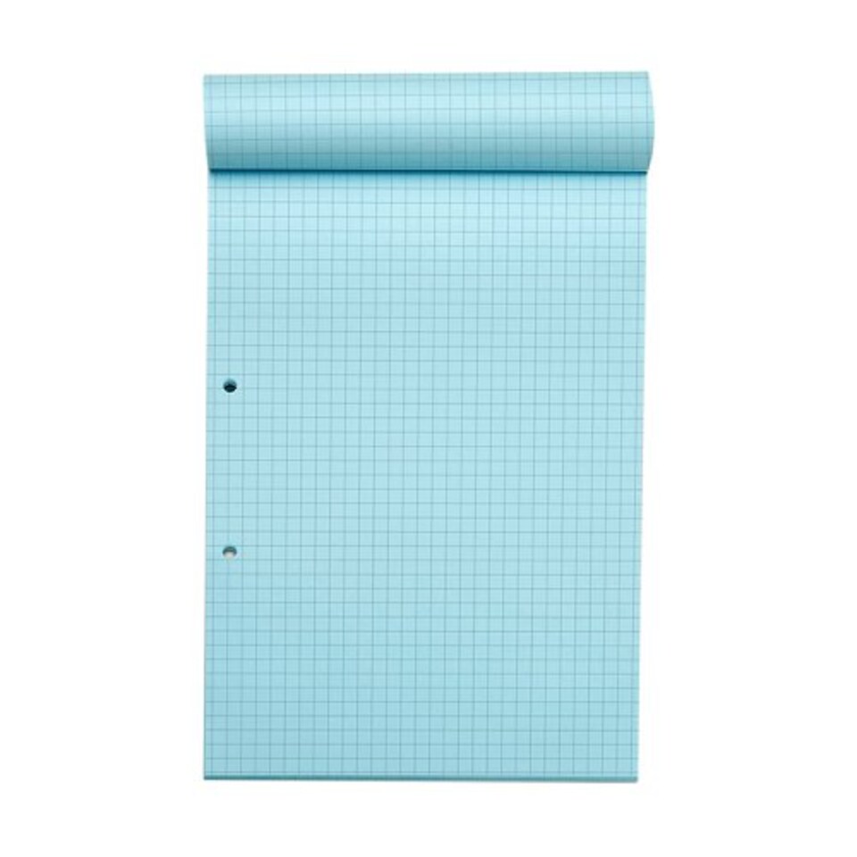 image 1 of Rhino 100 Page 7mm Squared Paper Refill Pad Blue A4 36 Pack