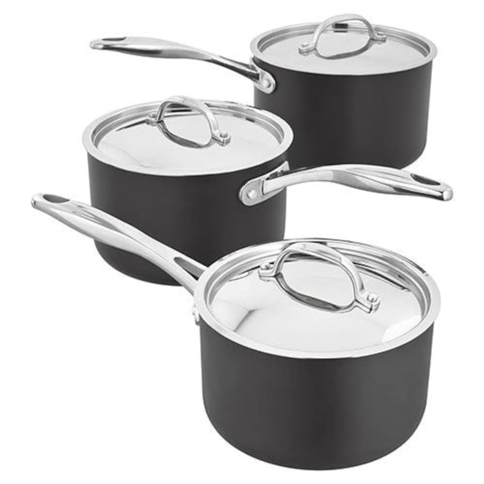 image 1 of Stellar 6000 Hard Anodised Element 3 Piece Cookware Set