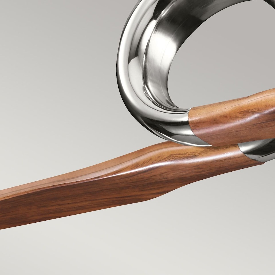 image 1 of Link 137cm Ceiling Fan Polished Nickel, Remote Control
