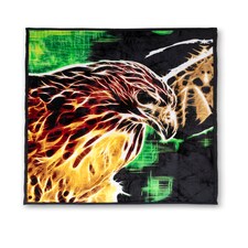 Eagle Print Fleece Blanket Animal Throw, Soft Warm Cosy Blanket Throw 150x200cm | Multi