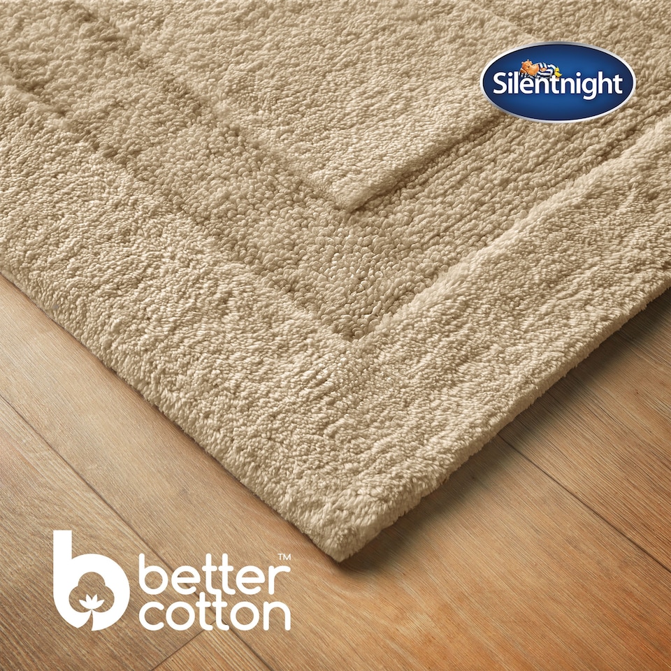 image 1 of Silentnight Supersoft Bathmat 100% Cotton BCI - Natural Cream
