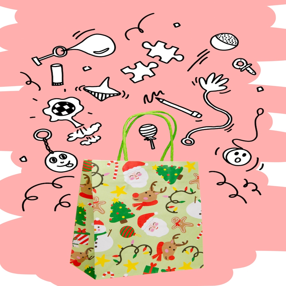 image 1 of Pack of 12 Christmas Paper Gift Bags