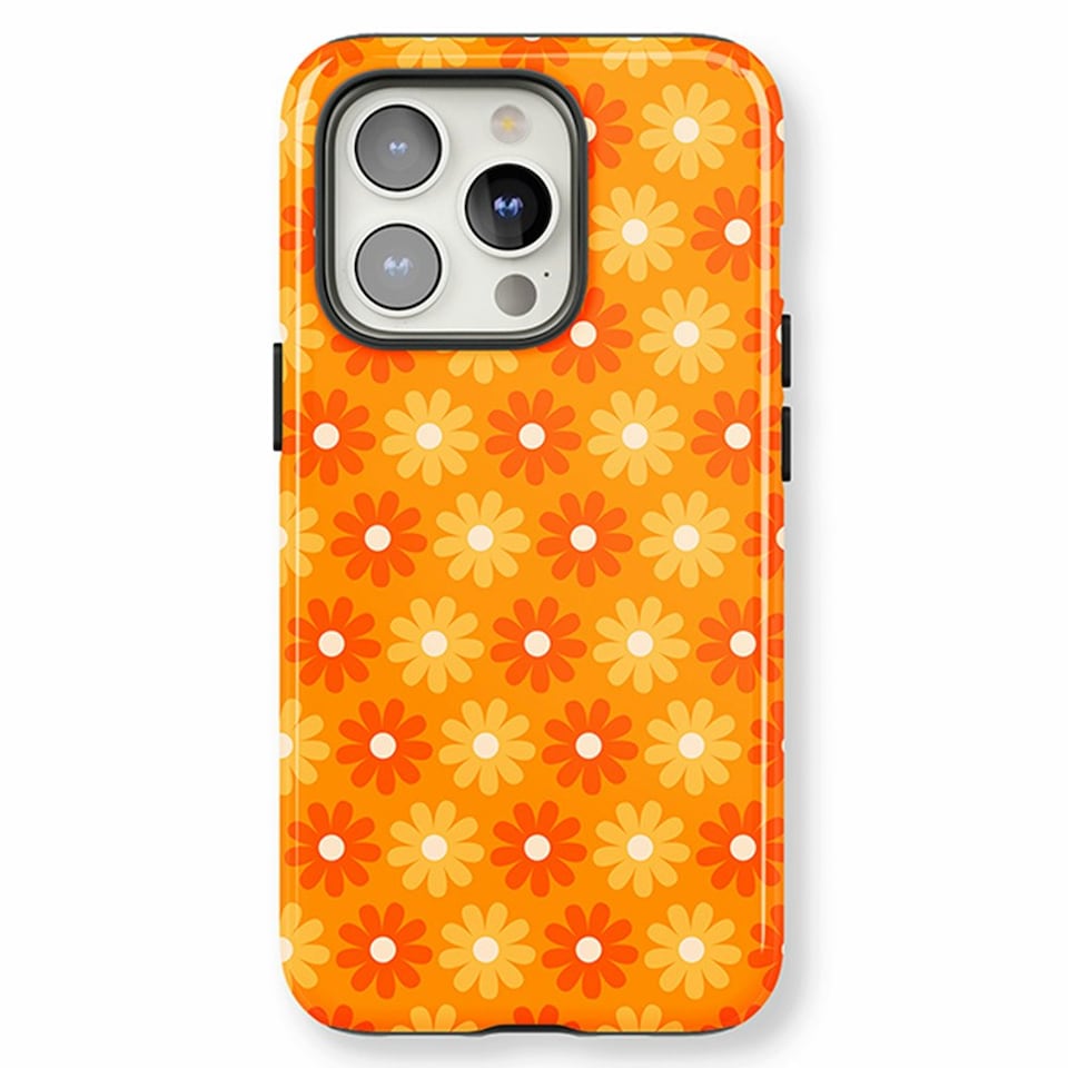 image 1 of Flaming Daisy Phone Case | Orange | Galaxy S23 Plus
Slim | Galaxy S23 Plus
Slim