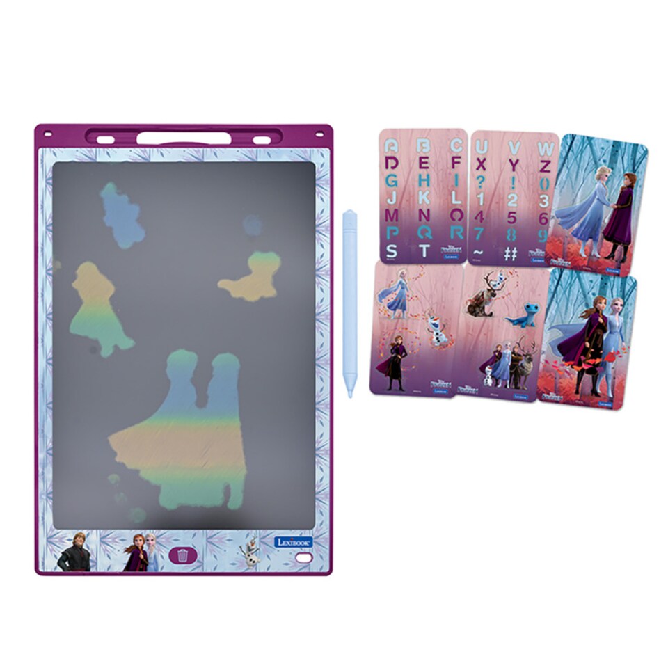 image 1 of Lexibook CRT10FZ Frozen 11 inch Multicolor Learning Drawing E-ink Tablet with Stencils