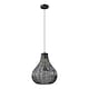 image 1 of ValueLights Torin Painted Black Pendant Light and Bulb