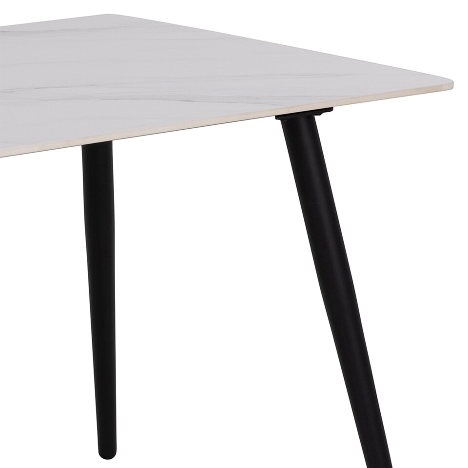 image 1 of Wicklow Ceramic Dining Table in White