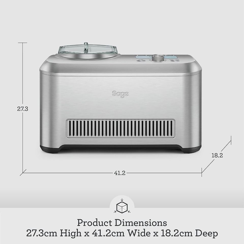 image 1 of Sage Smart Scoop Ice Cream Maker Self Cooling Stainless Steel