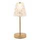 image 2 of Hestia Bronze USB Touch Table Lamp with Glass Shade