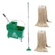 image 1 of Large 20L Commercial Kentucky Mop Bucket & Wringer Set On Wheels Schools , Offices , Shops Green