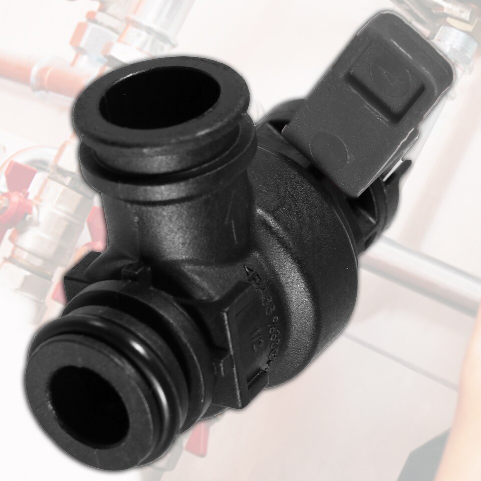 image 1 of SPARES2GO Pressure Relief Valve for Worcester Bosch Greenstar Boiler 3 Bar 1/2" BSP Safety PRV