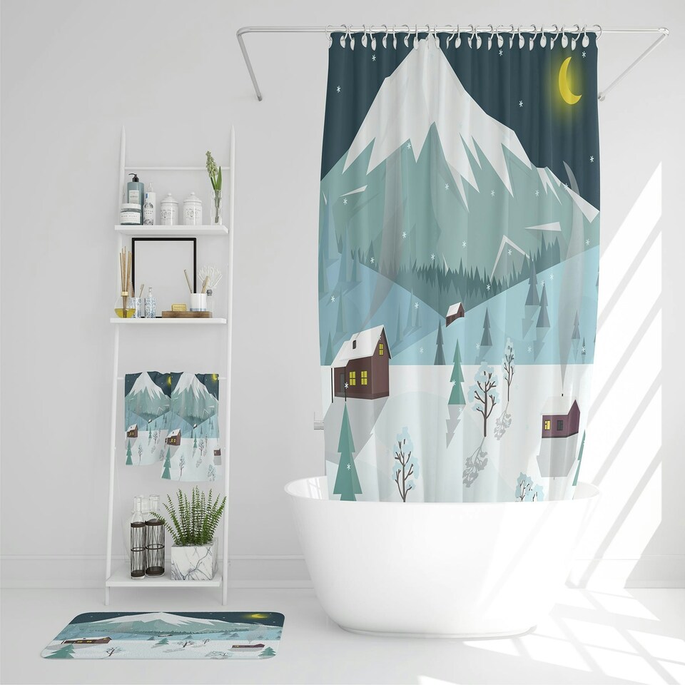 image 1 of Winter Landscape (Bathroom Set)