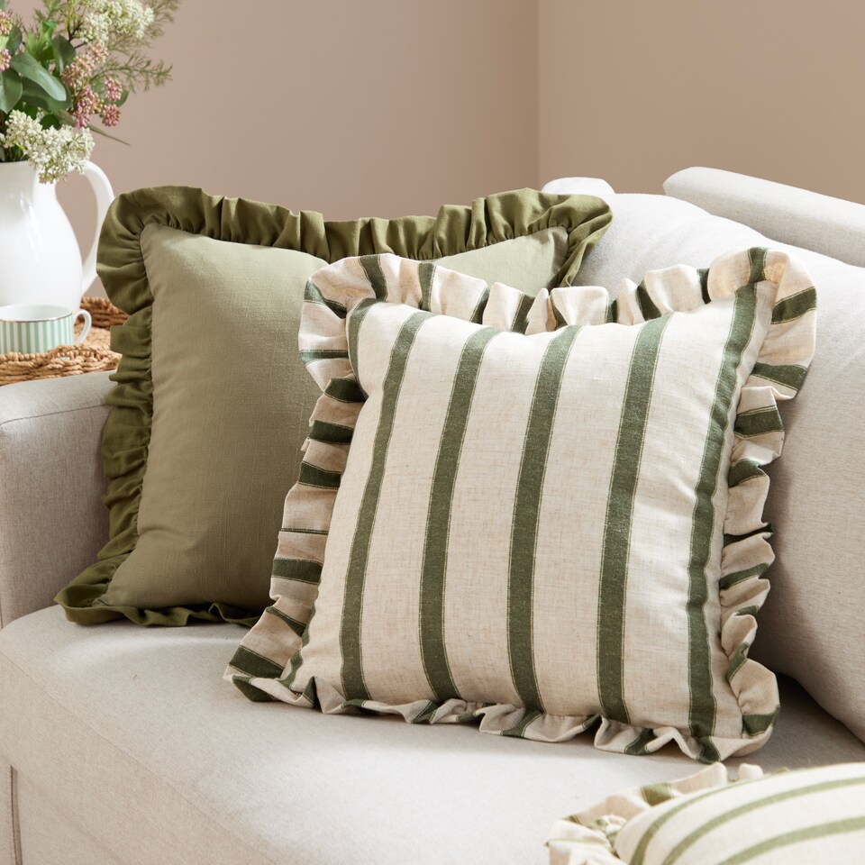 image 1 of Wylder Effie Cotton Ruffle Cushion