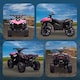 image 7 of AIYAPLAY 6V Electric Ride on Car, Kids ATV 4 Wheeler with Music and LED Headlights, Indoor Outdoor Toy Car for Ages 3-8 Years Boys and Girls | Pink