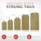 image 2 of Box of 1000 Brown Buff Strung Tags 82mm x 41mm