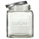 image 1 of Interiors by Premier Elegant Set Of Three Glass Jars With Silver Lids, Airtight Jars With Lids, Secure Jar For Ingredients