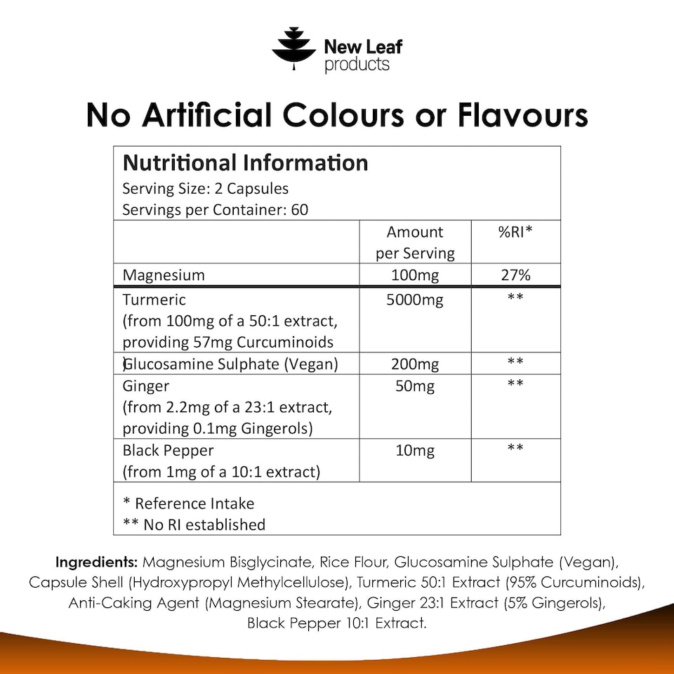 image 1 of Turmeric 5In1 Complex + Magnesium & Glucosamine