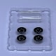 image 3 of BNDS Custom Wheel Parts Wheel and Tyre Set Gloss Black 1:64 MOT Hobby BC26403BK