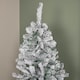 image 4 of 7ft (2.1m) Snow Flocked Artificial Christmas Tree with Green Metal Stand and 655 Tips