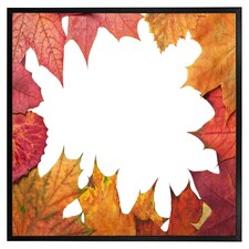 Red autumn border (Picture Frame) Black | M