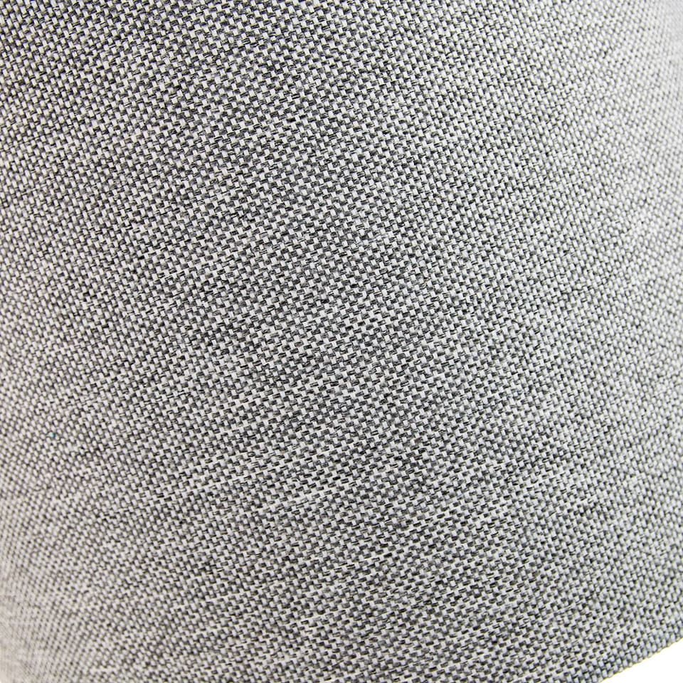 image 1 of Modern and Sleek 35cm Width Light Grey Linen Fabric Drum Lamp Shade 60w Maximum | Grey | 14"